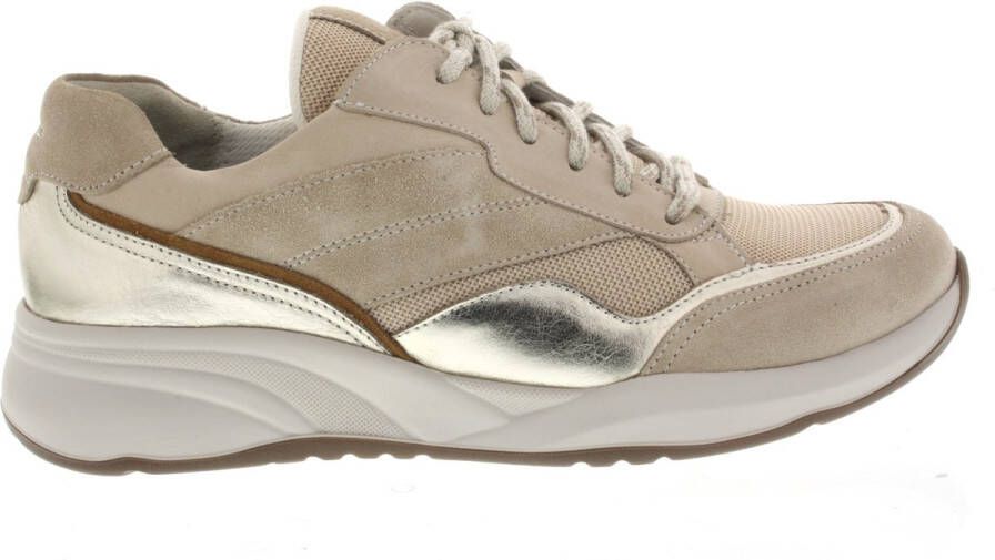 Durea Sportieve Lage Damesschoenen in Taupe