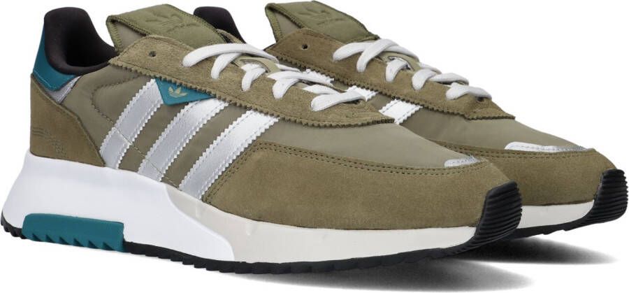 Adidas Originals Retropy F2 sneakers kaki zilver metallic olijfgroen