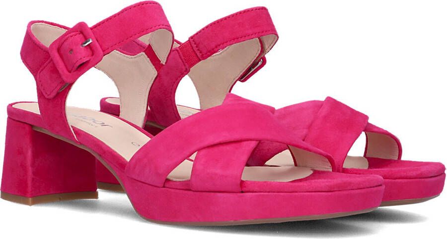 GABOR Dames 953 Maat: 35 5 Materiaal: Suède Kleur: Roze