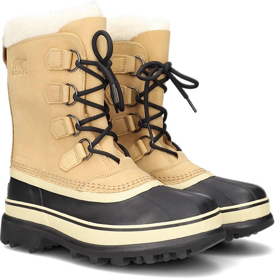 SOREL Vachtlaarzen Dames Caribou Wp Maat: 39 Materiaal: Nubuck Kleur: Cognac