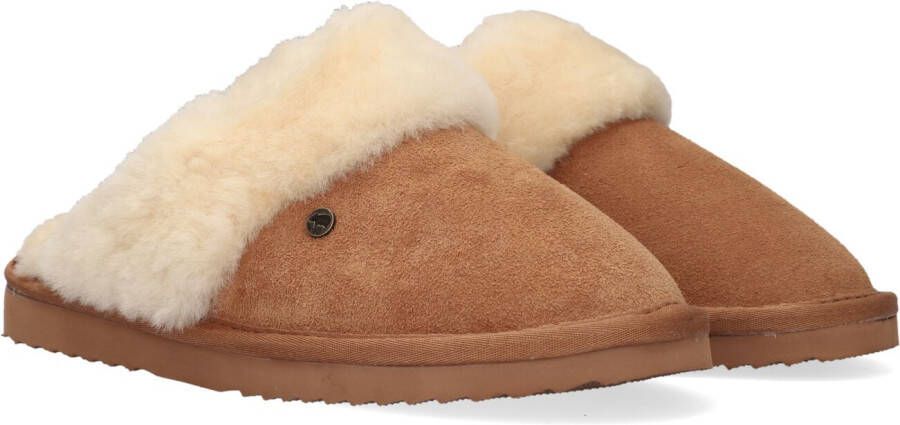 WARMBAT Pantoffels Dames Flurry Maat: 37 Materiaal: Suède Kleur: Cognac